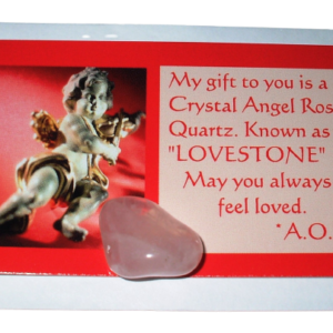 Rose Quartz Crystal Card