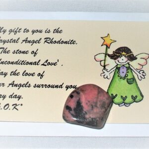 Rhodonite Crystal Angel Card