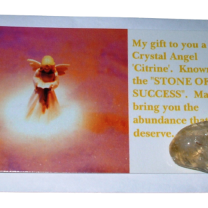 Citrine Crystal Angel Card