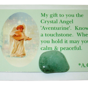 Aventurine Crystal Angel Card