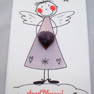 Amethyst Pendant Card: Large