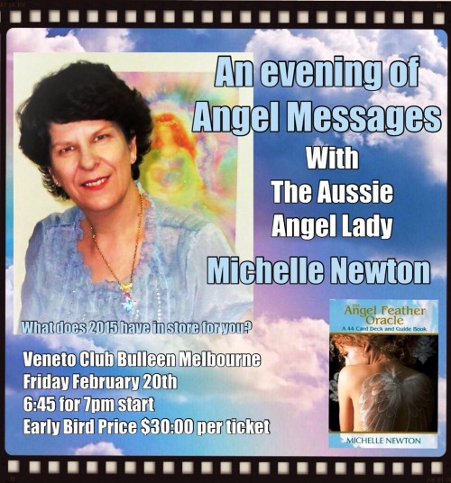 Read more about the article Whats in store for 2015? An Evening of Angelic Mediumship with The Aussie Angel Lady Michelle Newton