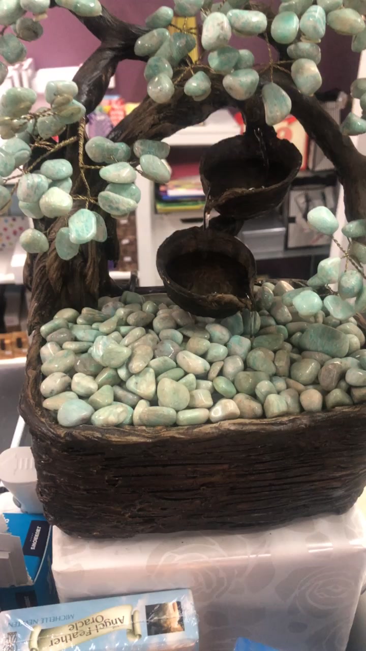 You are currently viewing #amazonite #water #waterfeature #crystal
 
 AOK Crystal Specialists  
www.aokspecialtygifts.com.au
151 High Street Shepparton
Tuesday- Friday 9am – 5pm
Saturday 9am -4pm
 03 58215974 
GO HERE: https:/…