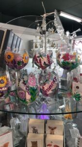 Read more about the article #handpainted #glass #glasses #wineglass #ginglass 
 
 AOK Crystal Specialists  
www.aokspecialtygifts.com.au
151 High Street Shepparton
Tuesday- Friday 9am – 5pm
Saturday 9am -4pm
 03 58215974 
GO HER…