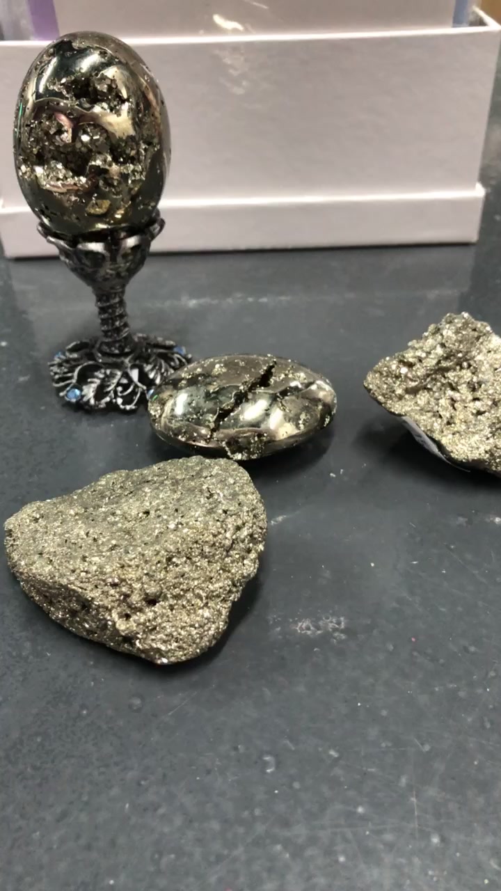 You are currently viewing #pyrite #foolsgold #egg #goldenegg #palmstone #crystals #crystalhealing
 
 AOK Crystal Specialists  
www.aokspecialtygifts.com.au
151 High Street Shepparton
Tuesday- Friday 9am – 5pm
Saturday 9am -4pm…