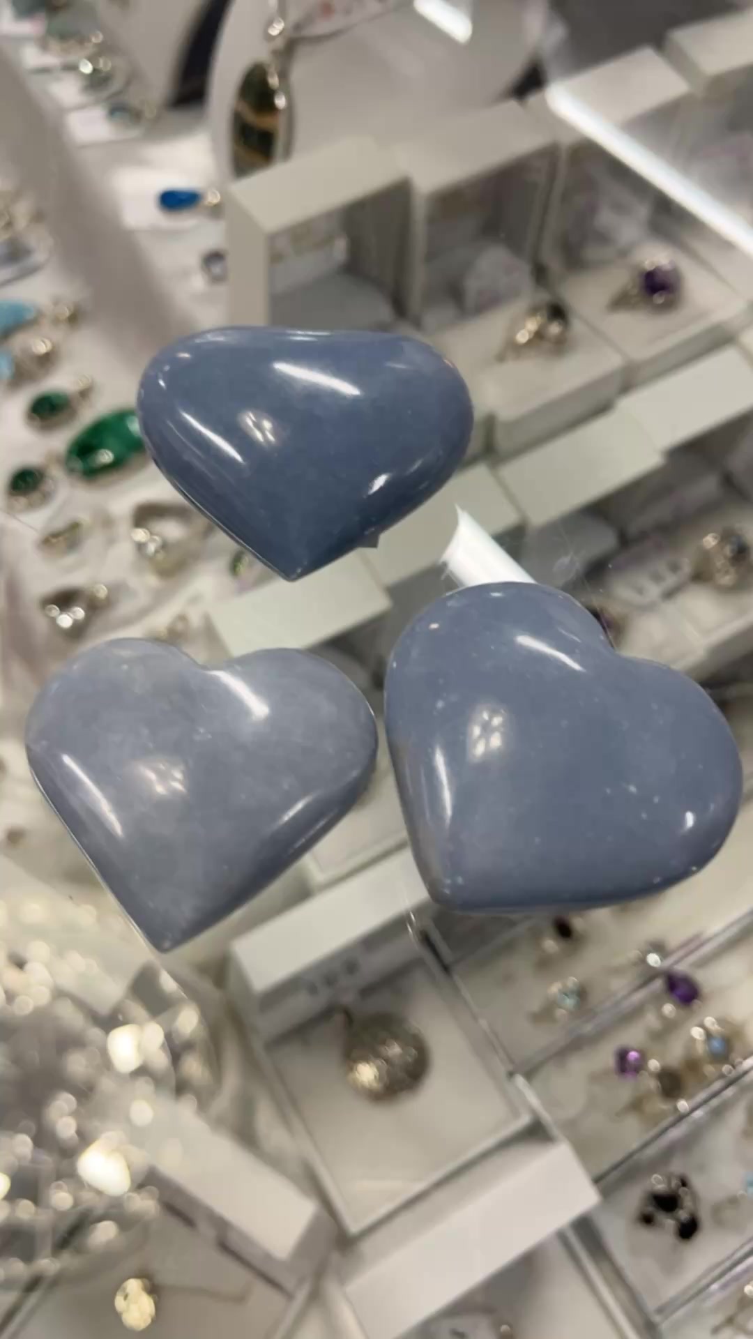 You are currently viewing Angelite Hearts 
#crystalshops #crystals  
 AOK Specialty Gifts  
www.aokspecialtygifts.com.au
151 High Street Shepparton
Monday 10am – 4:30pm
Tuesday- Friday 9am – 5pm
Saturday 9am -4pm
CLOSED Public…