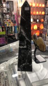 Read more about the article Black Onyx Tower 
#crystalshops #crystals #protection #strength #courage #rootchakra #healing 
 AOK Specialty Gifts  
www.aokspecialtygifts.com.au
151 High Street Shepparton
Monday 10am – 4:30pm
Tues…