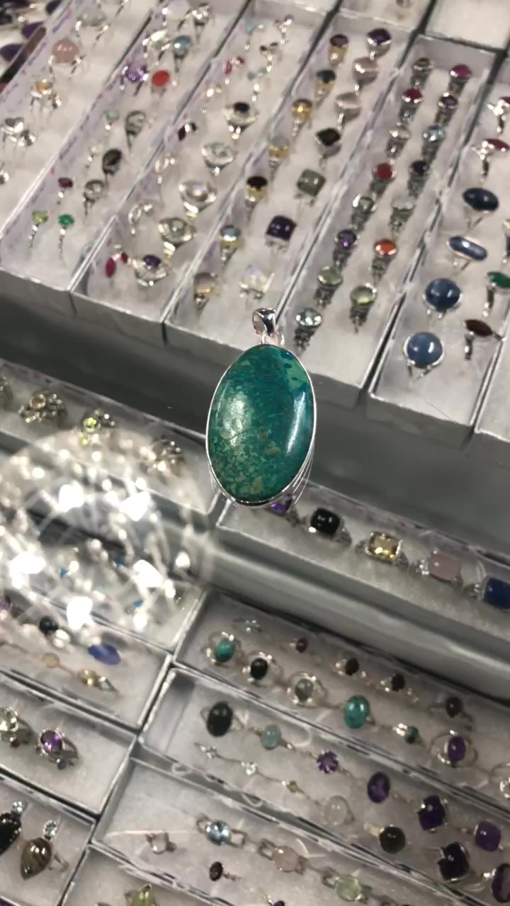 You are currently viewing Chrysocolla Pendant 
#crystals #crystalshops #healing 
 AOK Specialty Gifts  
www.aokspecialtygifts.com.au
151 High Street Shepparton
Monday 10am – 4:30pm
Tuesday- Friday 9am – 5pm
Saturday 9am -4pm
…