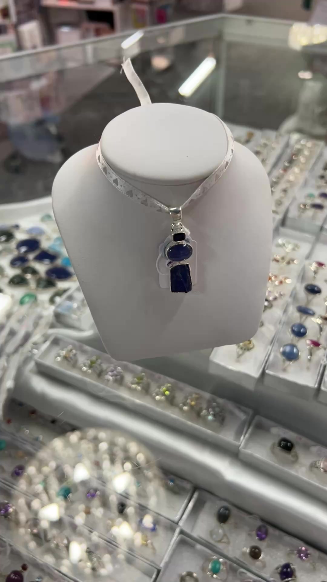 You are currently viewing Iolite, Tanzanite & Kyanite Pendant 

 151 High Street Shepparton 
 Opening Hours 
Monday 10-4:00pm
Monday- Friday 10am – 5:00pm
Saturday 10am – 4:00pm
CLOSED Public Holidays 
 03 58215974 GO HERE: h…