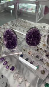 Read more about the article NEW in time for Easter High Quality Amethyst Eggs  
 AOK 151 High Street Shepparton 
 New Opening Hours  
*CLOSED Mondays
*Tuesday & Wednesday 10am -4Pm
*Thursday & Friday 10-5:00pm
*Saturday 10am – …