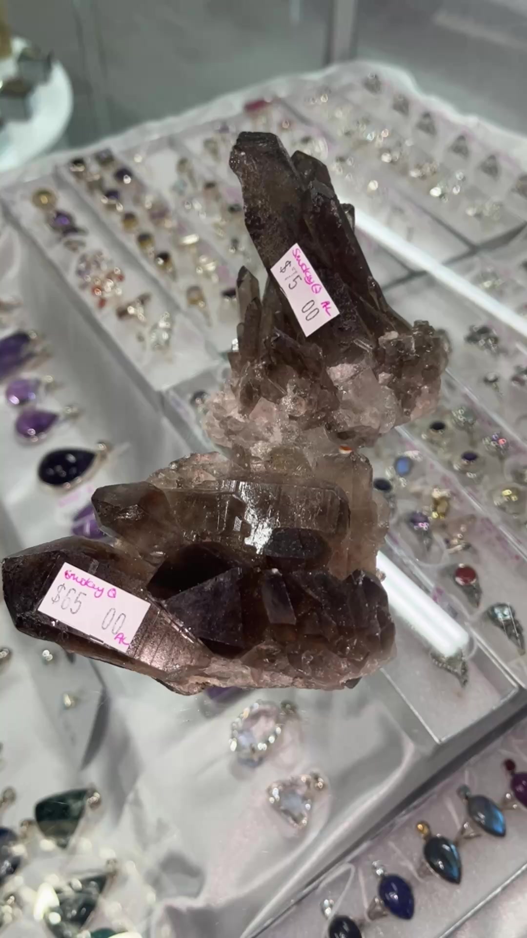 Read more about the article NEW Smokey Quartz Clusters 
 School Holiday Tumble Special 
 AOK 151 High Street Shepparton 
 New Opening Hours  
*CLOSED Mondays & Tuesdays
Wednesday- Friday 10-4:30pm
*Saturday 10am – 2.00pm
*CLOSE…