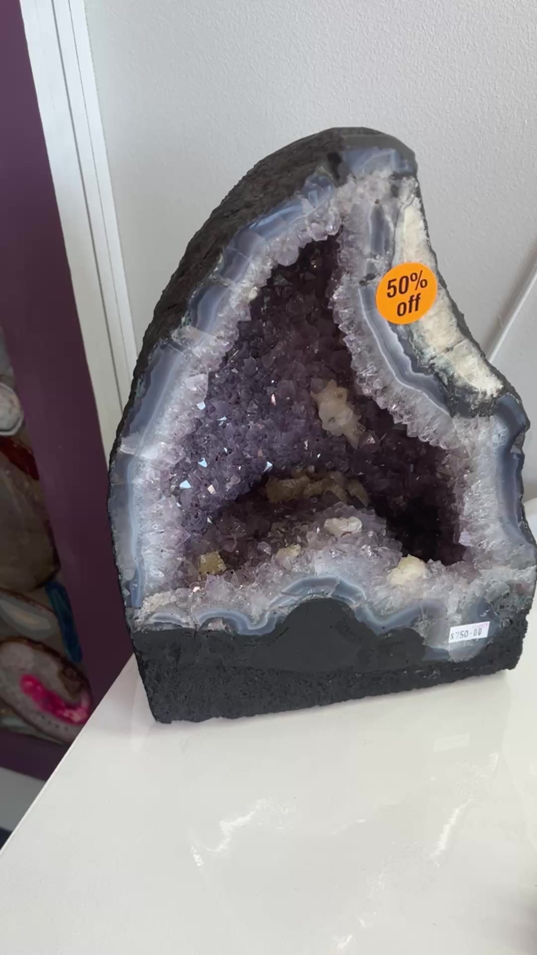 You are currently viewing Dot 50% OFF Amethyst Cave 
 AOK 151 High Street Shepparton 
 New Opening Hours  
*CLOSED Mondays & Tuesdays
Wednesday- Friday 10-4:30pm
*Saturday 10am – 2.00pm
*CLOSED Public Holidays 
 03 58215974 G…