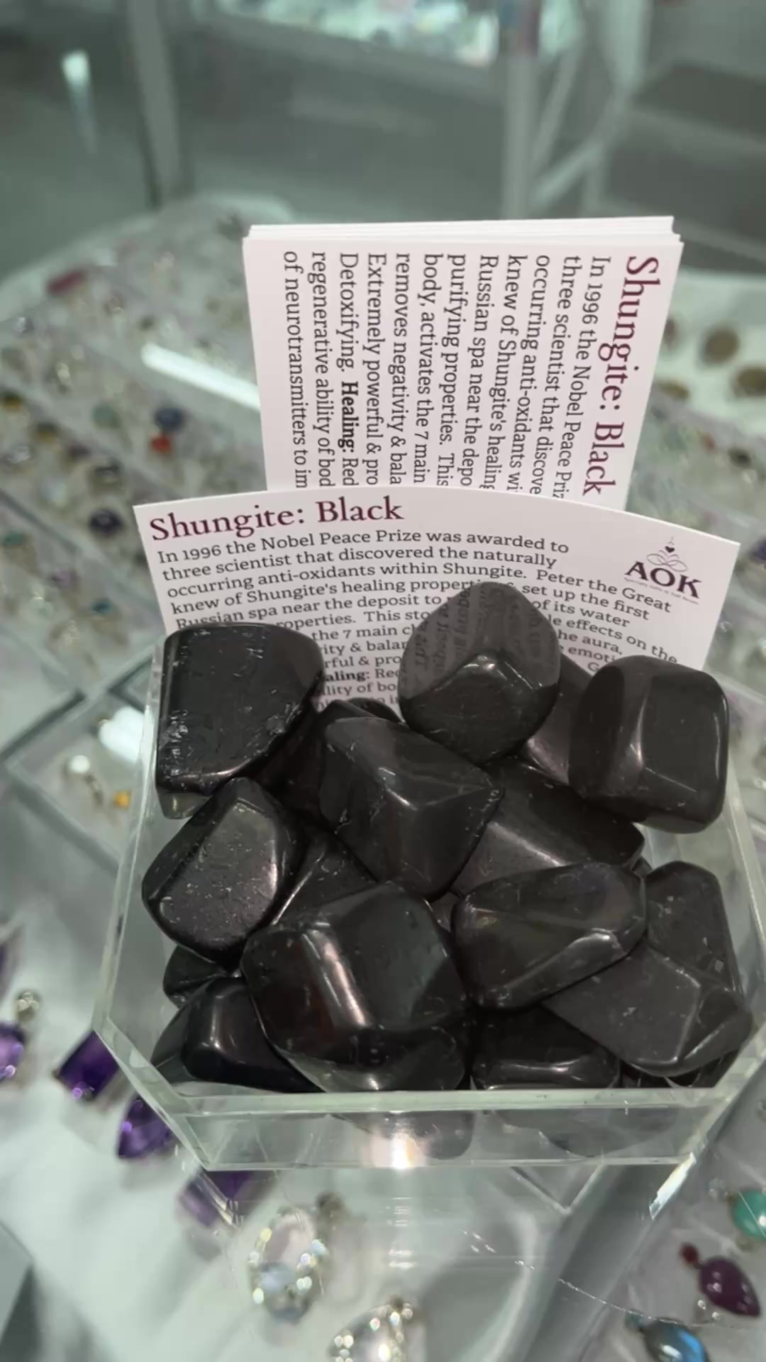 Read more about the article Shungite Back in stock  
 AOK 151 High Street Shepparton 
 New Opening Hours  
*CLOSED Mondays & Tuesdays
Wednesday- Friday 10-4:30pm
*Saturday 10am – 2.00pm
*CLOSED Public Holidays 
 03 58215974 GO …