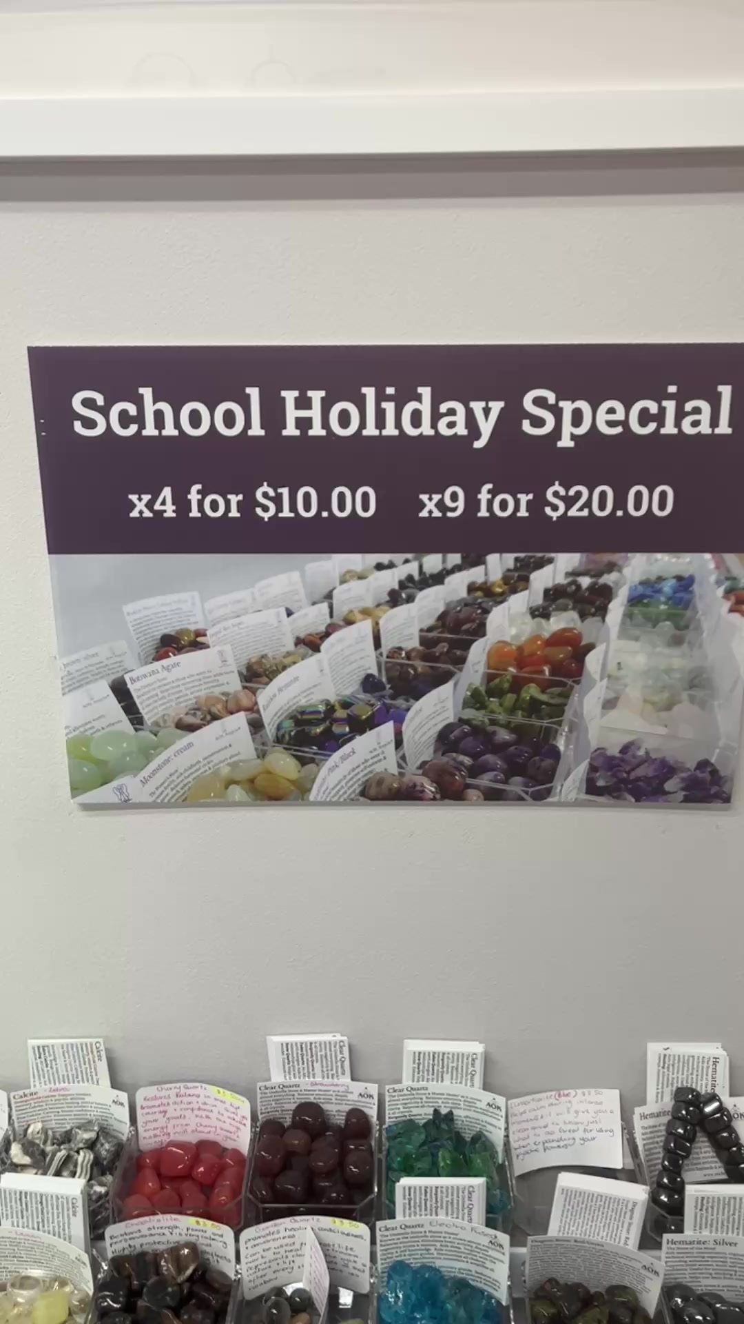 Read more about the article School holiday Tumblestone Special Offer NOW ON   
 AOK 151 High Street Shepparton 
 New Opening Hours  
*CLOSED Mondays & Tuesdays
Wednesday- Friday 10-4:30pm
*Saturday 10am – 2.00pm
*CLOSED Public …