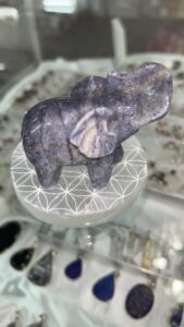 Read more about the article NEW Sodalite Elephant 
AOK 151 High Street Shepparton 
 Hours  
*Wednesday – Friday 10-4:30pm
*Saturday 10am – 3.00pm 
*CLOSED Sundays & Public Holidays 
 03 58215974 GO HERE: https://aokspecialtygift…